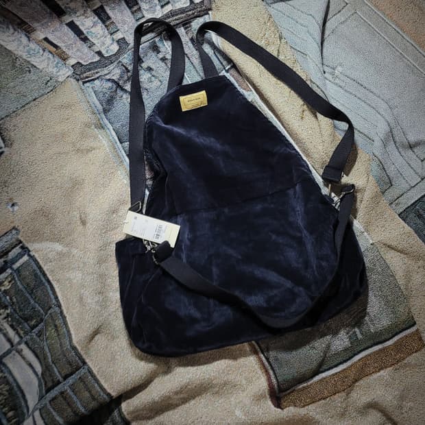 세븐 바이 세븐 코듀로이 지퍼리스 백팩