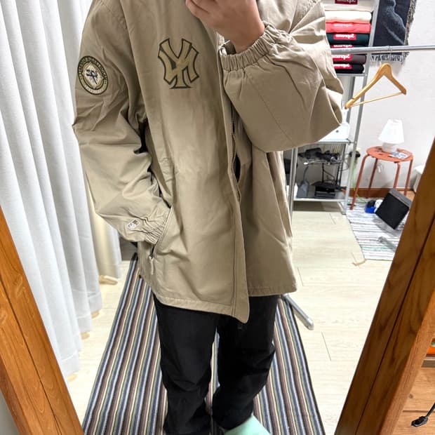 90s mlb 뉴욕양키즈 후드 자켓