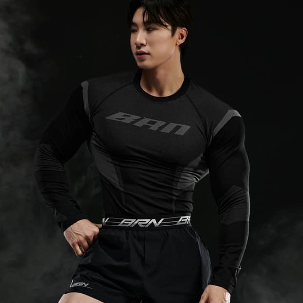 본투윈 BRN 이클립스 2.0 롱슬리브 검정 1사이즈