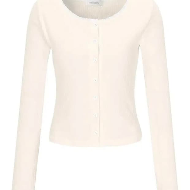 벨리아르 블룸 가디건 워니하우스 살구 애프리콧 콜라보