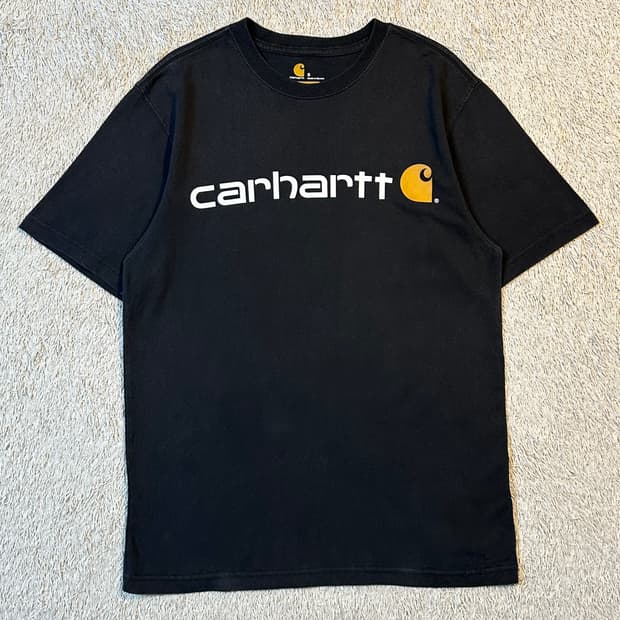 칼하트 CARHARTT 오리지널핏 로고 반팔 티셔츠 블랙