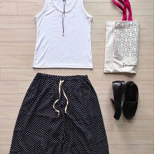 꼼데가르송 Tricot Dot Skirt Pants