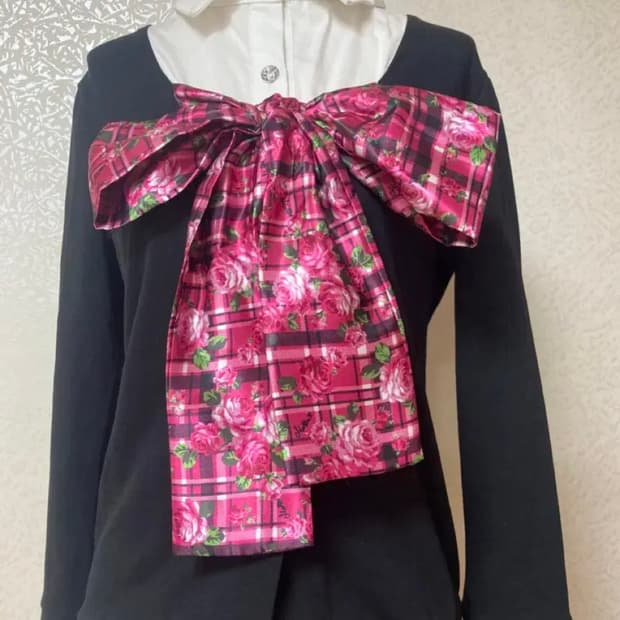 Ma*rs 마즈 갸루 코갸루 탑 체크 리본 아게조 아게하 오네 히메 교복