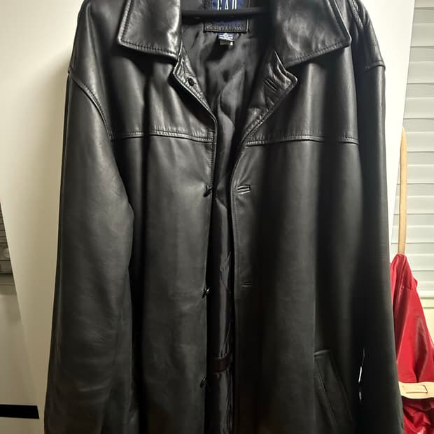 (XL) 90s 빈티지 올드갭 레더 카코트 