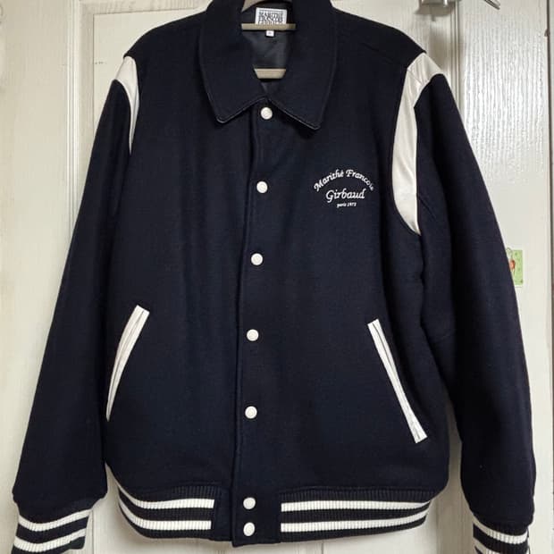 마리떼 프랑소와 저버 바시티 자켓 네이비 L사이즈