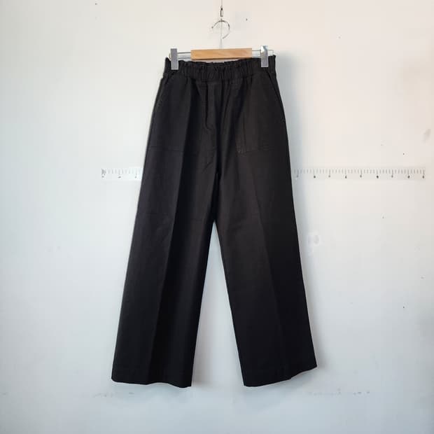 코데즈컴바인 검정색 와이드 밴딩 바지