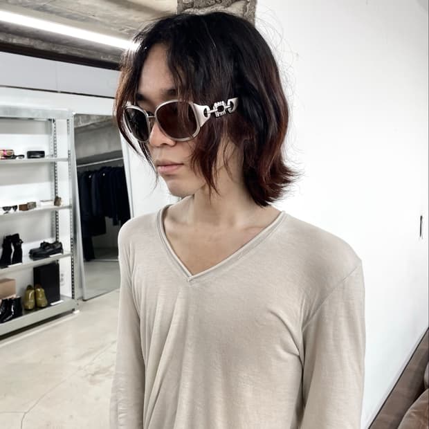 로베르토 카발리 체인 프레임 선글라스