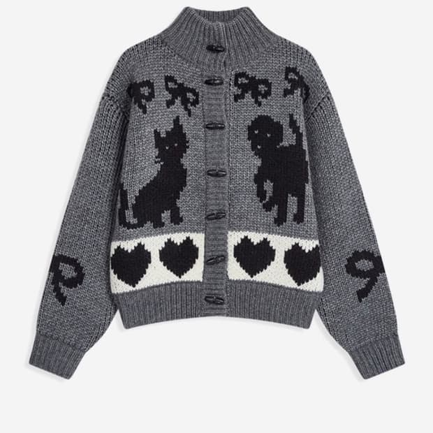 오픈와이와이 펫클럽 코위찬 자켓 그레이 s