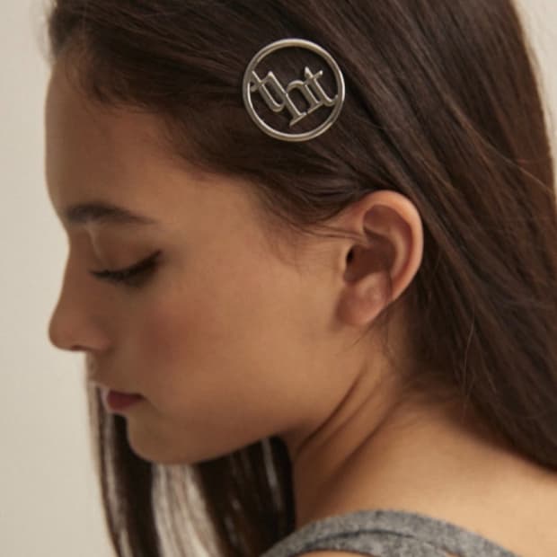 쓰리타임즈 쓰탐 tht 로고 헤어핀 머리핀