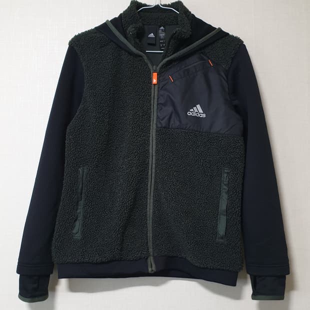 아디다스 키즈 후리스 후드 집업  150사이즈