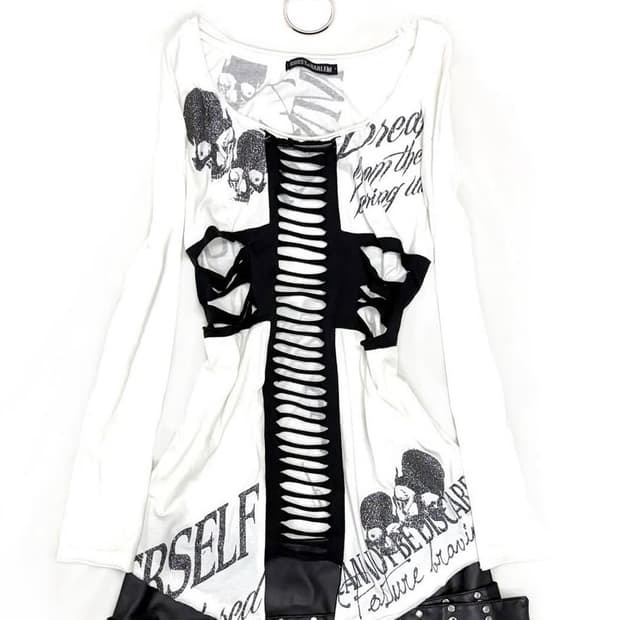 ghost of larlem punk T-shirt