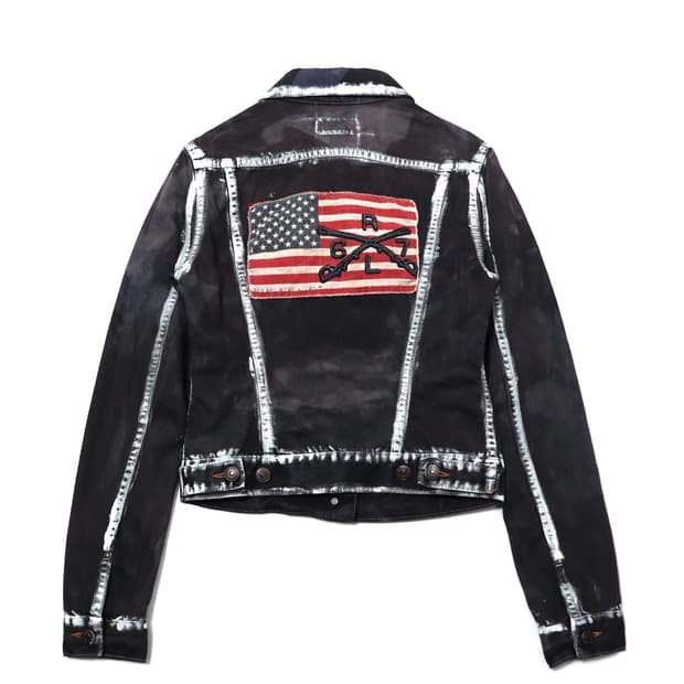  리메이크 성조기 데님 자켓