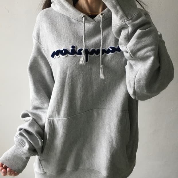 챔피온 빅로고 후드티