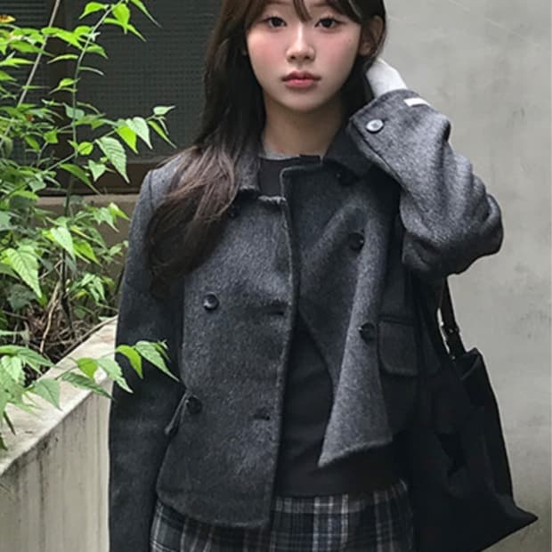 미니포에 - 루베 핸드메이드 숏 자켓 point wool