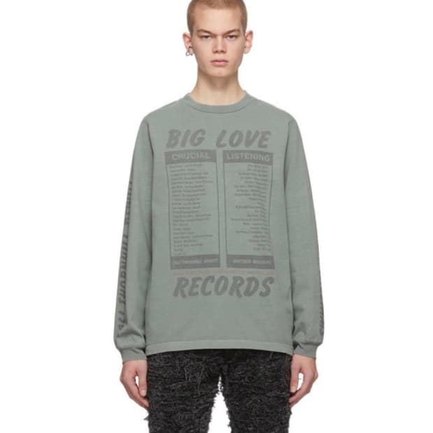 Big Love Records x ALYX 그래픽 긴팔