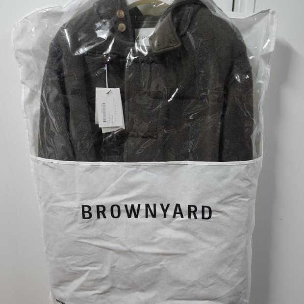 브라운야드 24fw 더플코트 올리브 그레이 5