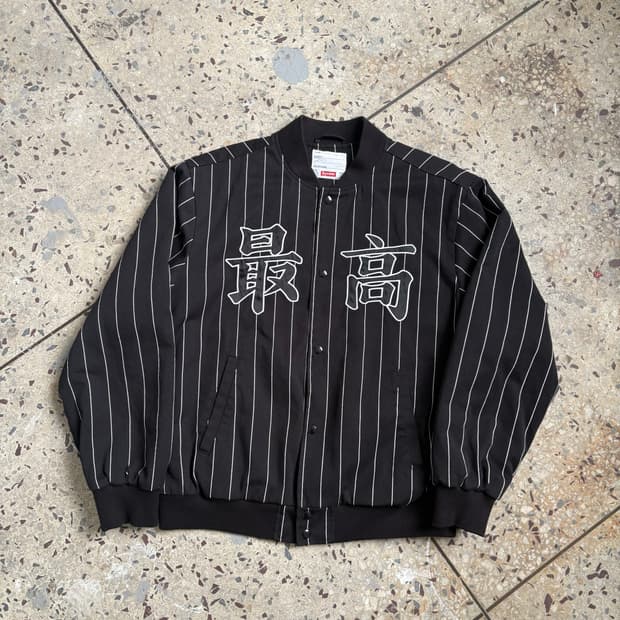 19ss SUPREME PIN STRIPE VARSITY(L)