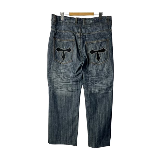 [JPN] 빈티지 크로스 페이드 데님팬츠