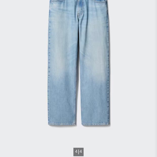 유니클로 jw앤더슨 스트레이트 데님 33