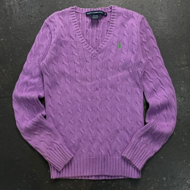 90 폴로 꽈배기 니트 