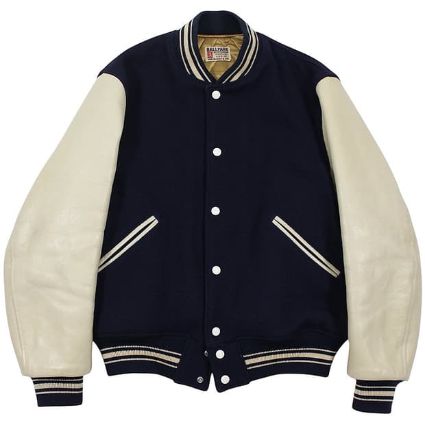 리얼맥코이 조맥코이 울 바시티 자켓 볼파크