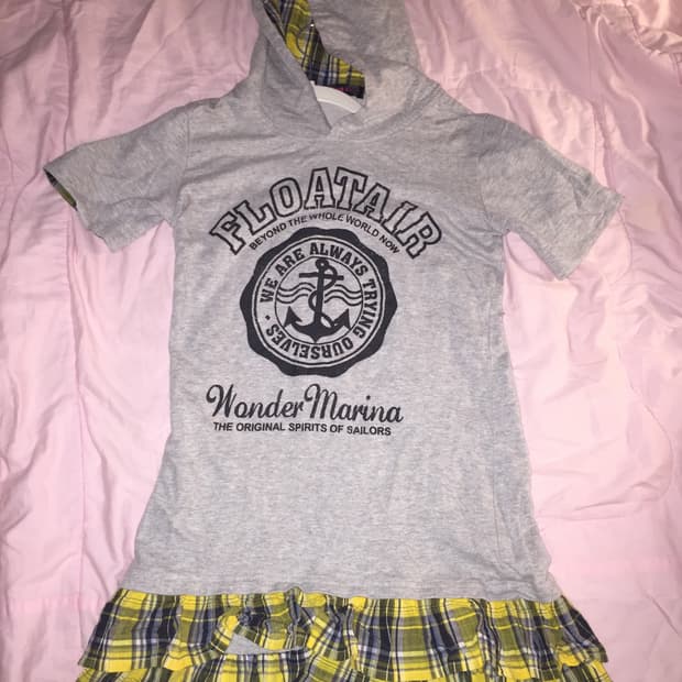 Vintage 체크 레이어드 원피스