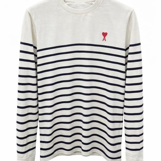 아미하트 스트라이프 긴팔 티셔츠