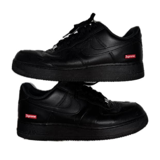 [275] 슈프림x나이키 에어포스 1 로우 블랙