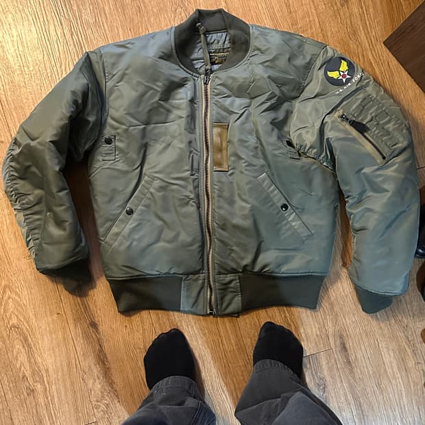 브론슨 MA-1 항공 점퍼 M 올리브