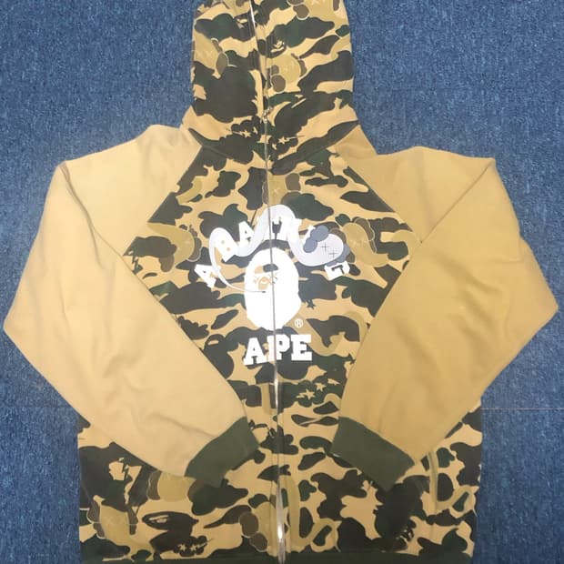 베이프 카우스 후드집업 황계 L