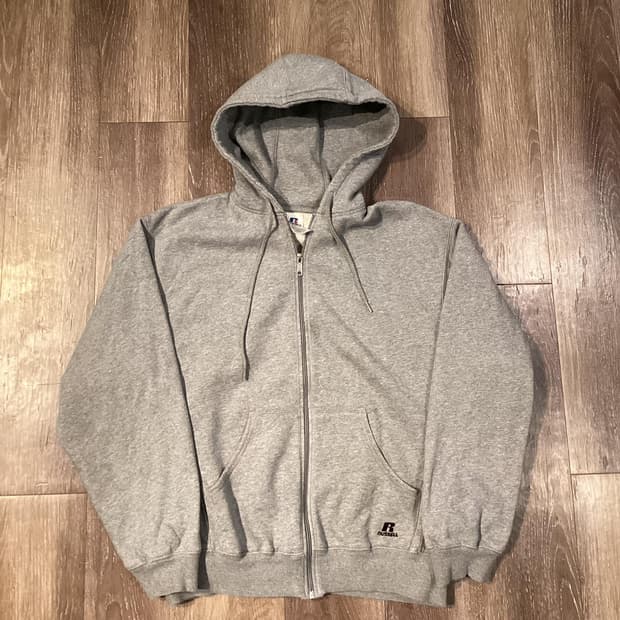 러셀 애슬레틱 스웻 후드집업 그레이