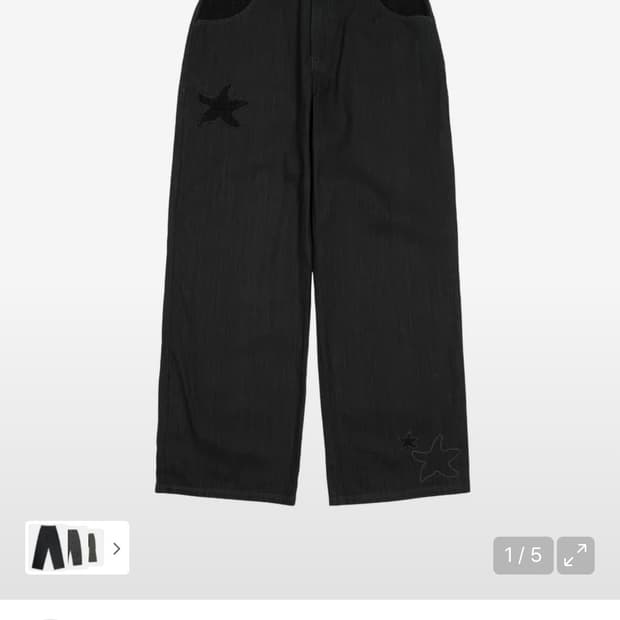 더콜디스트모먼트 TCM starfish patch pants (charc