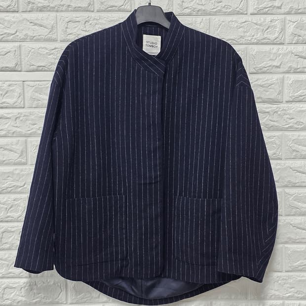 택포// Free 스튜디오 톰보이 스트라이프 자켓