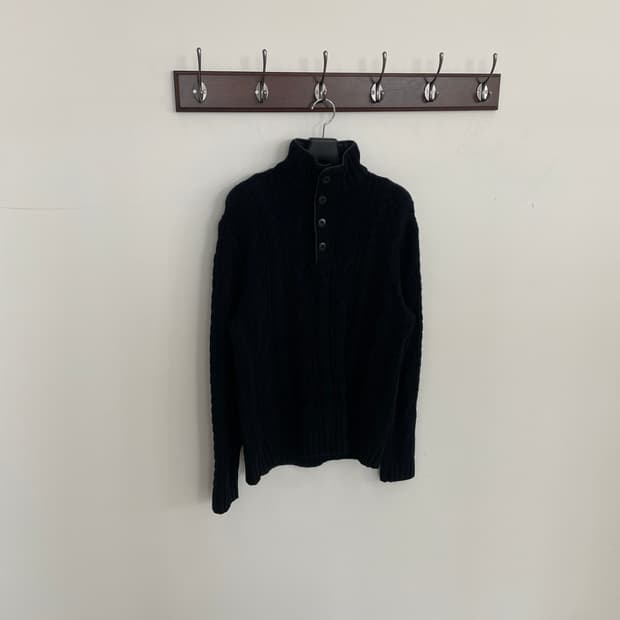 폴로 랄프로렌 신형 하프넥 단추 꽈베기 니트