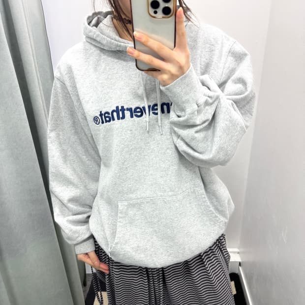 디스이즈네버댓 그레이 후드티