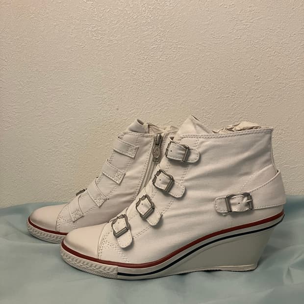Ash 아쉬 버클 웨지힐 스니커즈 38사이즈