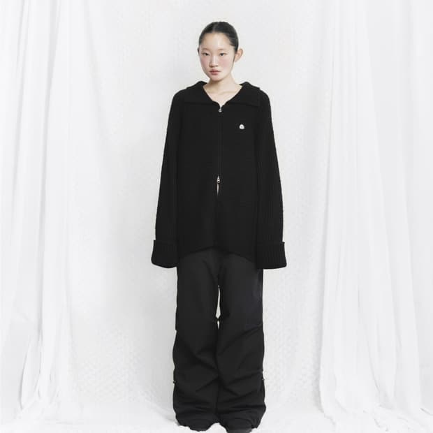 코이세이오 세일러 니트 집업 블랙