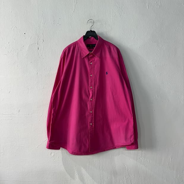 폴로랄프로렌 핫핑크 셔츠 남방 XL