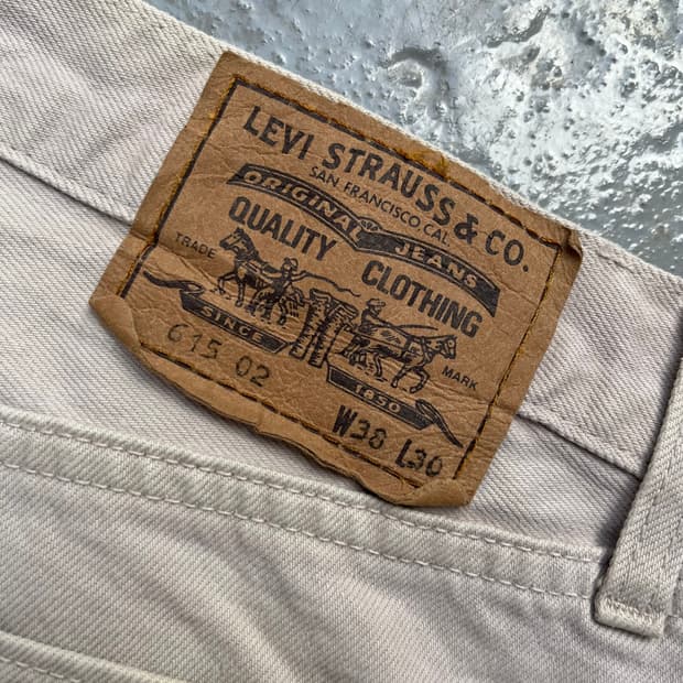 1990s Levis 616-02 Beige Jeans