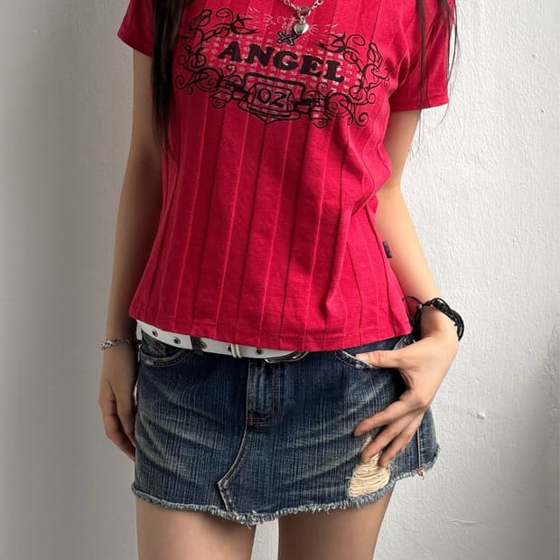 Vintage Graphic Red T-Shirt