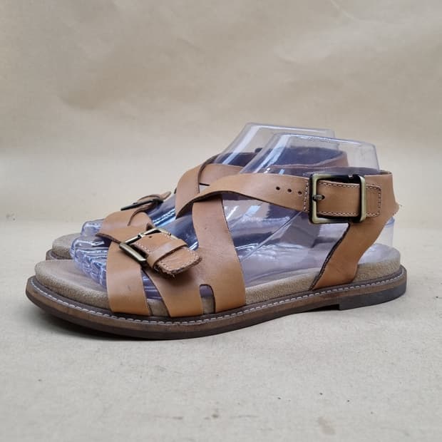 클락스 레더 여성샌들240