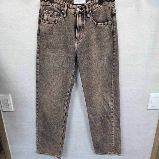 캘빈클라인 브라운 컬러 90s 데님팬츠 30 스트레이트핏 