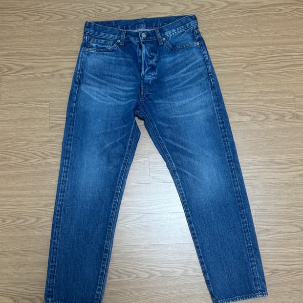 오디너리핏츠 셀비지 앵클 워싱데님팬츠 28사이즈