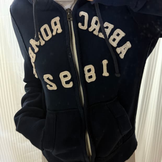 아베크롬비 네이비 후드집업 s