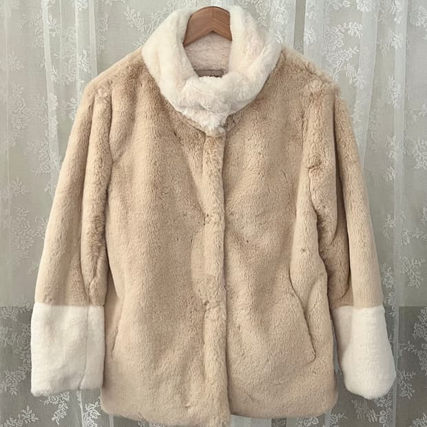 55) 마리끌레르 퍼자켓 베이지