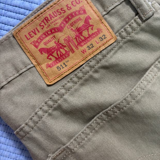 리바이스 511 청바지 W32 L32 베이지