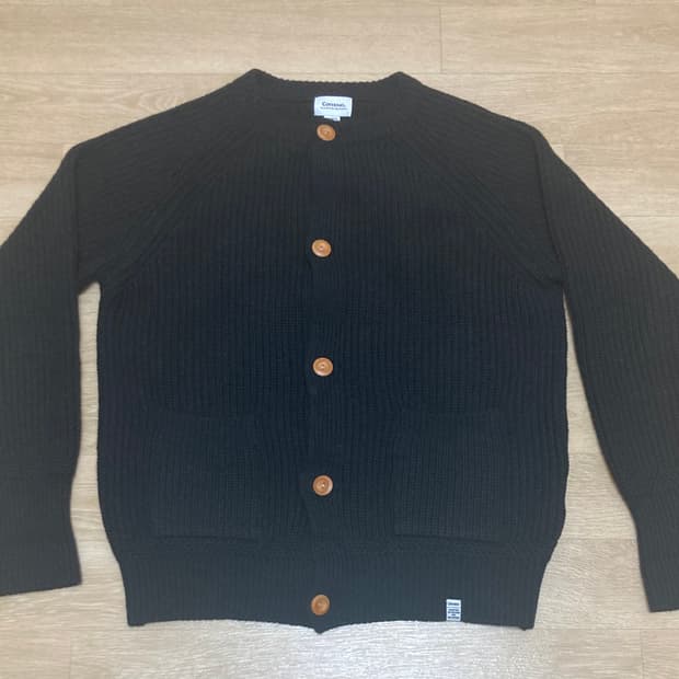 커버낫 라운드넥 울 가디건 100