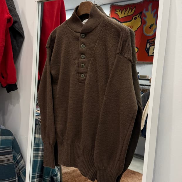 80s Military U.S.Army 미군 5버튼 코만도 울 스웨터