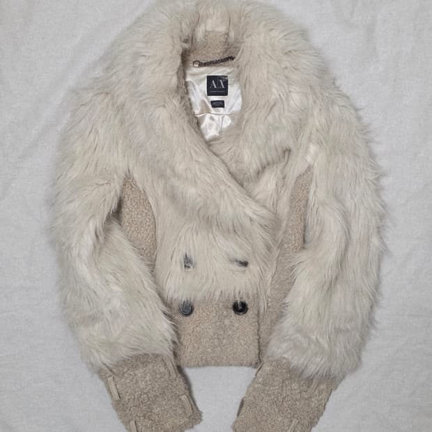 AX 아르마니 익스체인지 퍼 자켓 빈티지