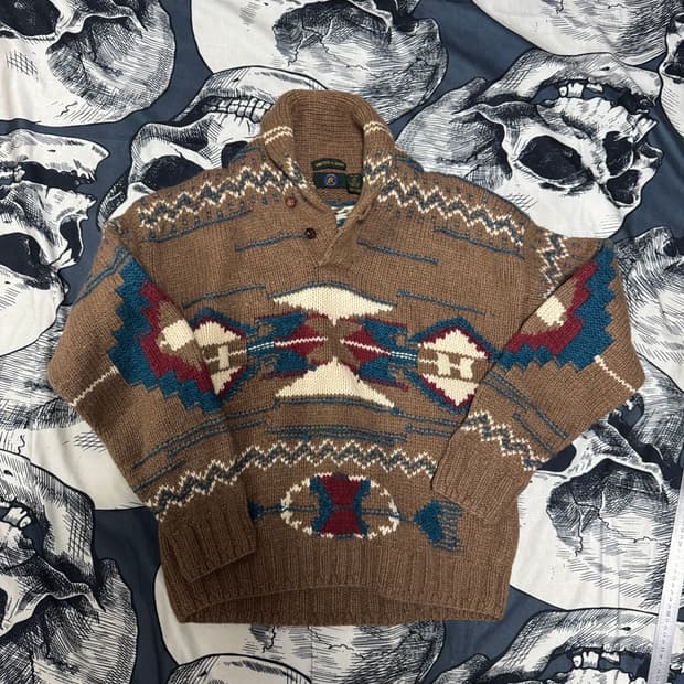 90s 클럽룸 핸드메이드 나바호 니트 L사이즈